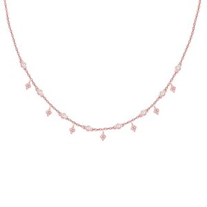 GIVA 925 Silver Rose Gold 18k Gold Plated Necklace